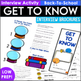 Back to School Activity - Get To Know You Interviews for F