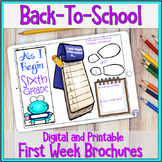 Back to School Activity - Get to Know You 6th Grade Digita