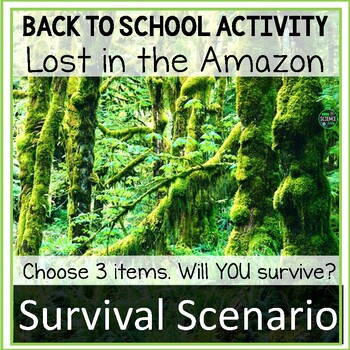 Preview of Back to School Activity - Ice Breaker - Lost in the Amazon