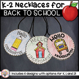 Back to School Activity:  Necklaces