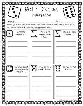 Back to School Activity Pack - 40 Worksheets and Lesson Ideas  Back to  school activities, Get to know you activities, Activity pack