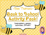 Back to School Activity Pack- BEE THEMED!