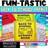 Back to School Activity Pack | Celebrate the First Day of 