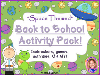 Preview of Back to School Activity Pack- SPACE THEMED