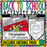 Back to School Activity Pack for Second Grade