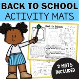 Back to School Activity Placemats - Fun Mats Busy Work Ear