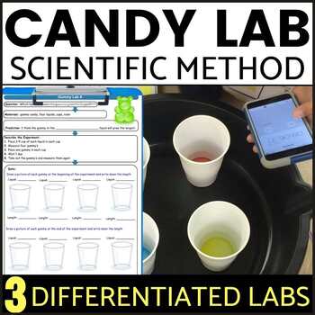 Preview of Back to School Science Activities Scientific Method worksheets lab Candy Science