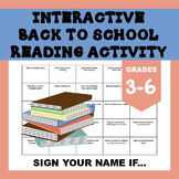 Back to School Reading Activity: Share Your Summer Reading
