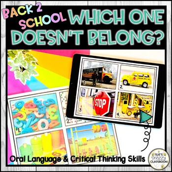 Preview of Back to School - Which One Doesn't Belong - Critical Thinking Skills