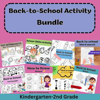 Back to School Activity bundle for kindergarten and first grade | TPT