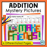 Back to School Addition Mystery Pictures - Adding 2 and 3 