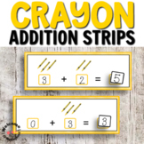 Back to School Addition Strips for Math Centers or Hands-o