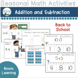 Back to School Addition and Subtraction Boom Decks