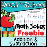 Back to School Addition and Subtraction Math Activity Free