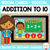 Back to School Addition to 10 - Boom Cards - Distance Learning