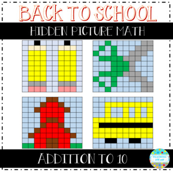 Preview of Back to School Addition to 10 Hidden Pictures