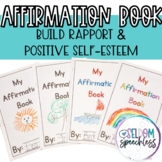 Back to School Affirmations Book Get to Know You Rapport Activity