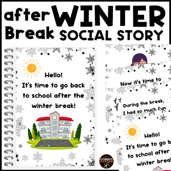 Mid Winter Break Packet Social Story by Where Students Play and Learn