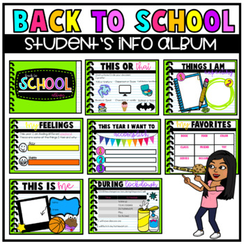 Back to School Album - Student's Info by Andrea Mendez | TPT