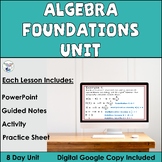 Back to School Algebra Foundations Unit