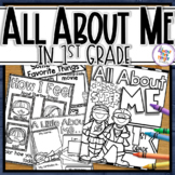 Back to School All About Me Activity Book for 1st Grade