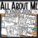 Back to School All About Me Activity Book for Kindergarten