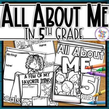 Preview of Back to School All About Me Book for 5th Grade
