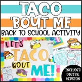 Back to School All About Me Activity - Taco 'Bout Me