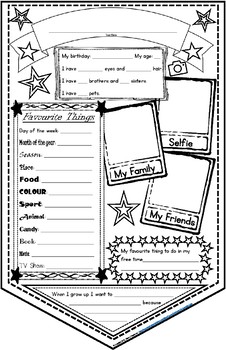 Back to School - All About Me Banner by Clare's Classroom - The ...