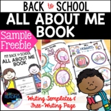 FREE Back to School All About Me Book