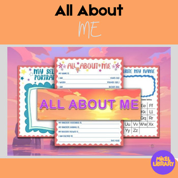 Back to School: All About Me Coloring Page Activity | Editable Template