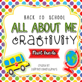 Back to School All About Me Craftivity- First Grade