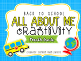 Back to School All About Me Craftivity- Fourth Grade