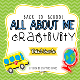 Back to School All About Me Craftivity- Third Grade