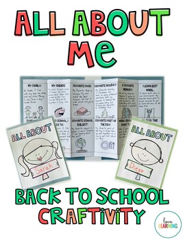 Back to School Craftivity: All About Me Bulletin Board Display by Love ...