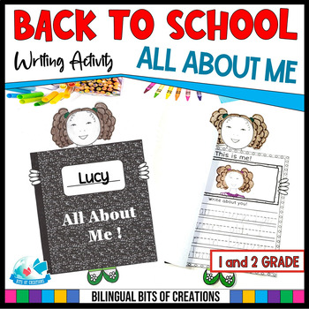 Back to School, All About Me Differentiated Writing Craft Journal with ...