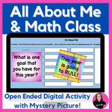 Back to School - All About Me Digital Activity - Middle School Math