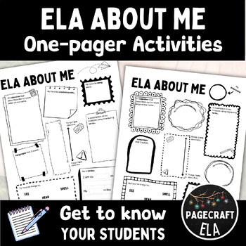 Preview of Back to School | All About Me | ELA Skills Ice-Breaker | Introduction Activity