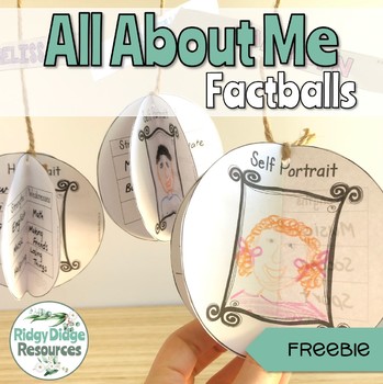 Preview of Back to School All About Me Editable Factballs Craftivity