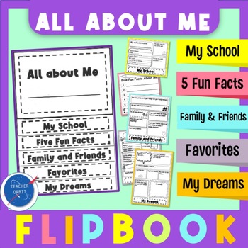 Preview of Back to School All About Me Flipbook | Getting to Know You Classroom Community