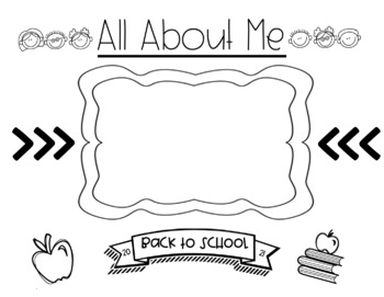 Preview of Back-to-School "All About Me" Google Slides