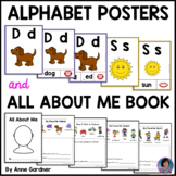 All About Me Worksheets, Self Portrait Template and Alphab