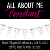 Back to School - All About Me Pendant