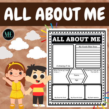 Back to School All About Me Printable by Mama Explorer Design | TPT
