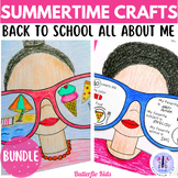 Summertime crafts back to School All About Me selfie BUNDLE