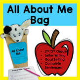 All About Me Bag for Back to School with Clue Writing, Goa