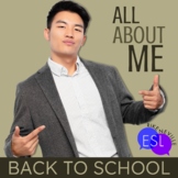 Back to School ALL ABOUT ME for ESL students