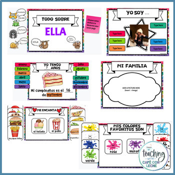 Back to School: All about me in Spanish Google Slides Activity | TpT
