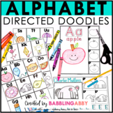 Back to School Alphabet Directed Drawing Activities Arts a