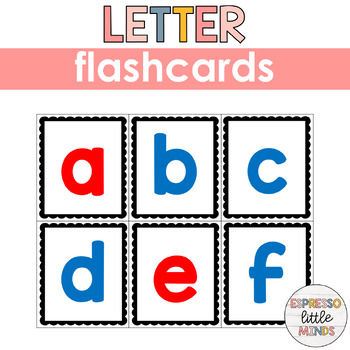 Alphabet Flashcards Uppercase Lowercase Letter Recognition Identification